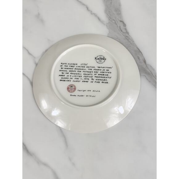 Wall Decor Plate Reflections Mother's Day Year 1979 Fine China 8 1/2" Vintage - Picture 7 of 9